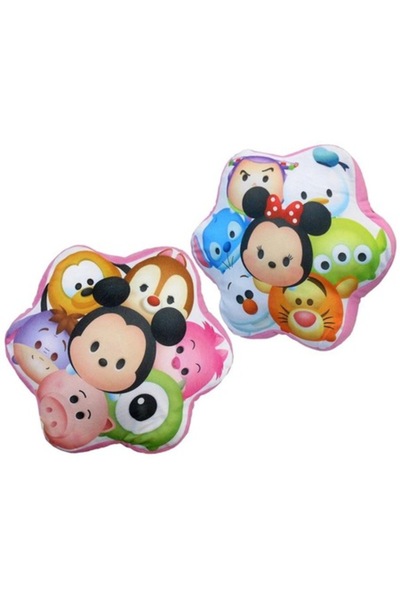 Disney Set of 2 Tsum Tsum Decorative Pillows, Characters, 38 cm, Multicolor