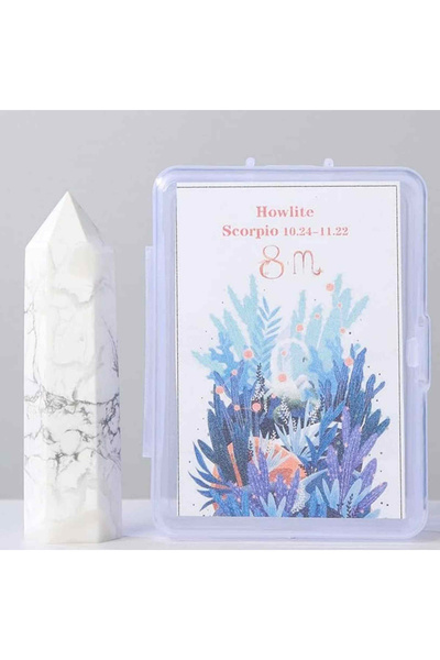 craftmystic Băț de cristal de 6 cm pentru cele 12 semne zodiacale - Pietre se...