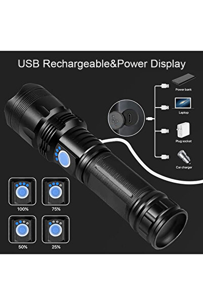 OEM Helius Zeta-XO Tactical Flashlight, LED XHP50, IP65, 3 modes, 1x26650/18650, 3xAAA