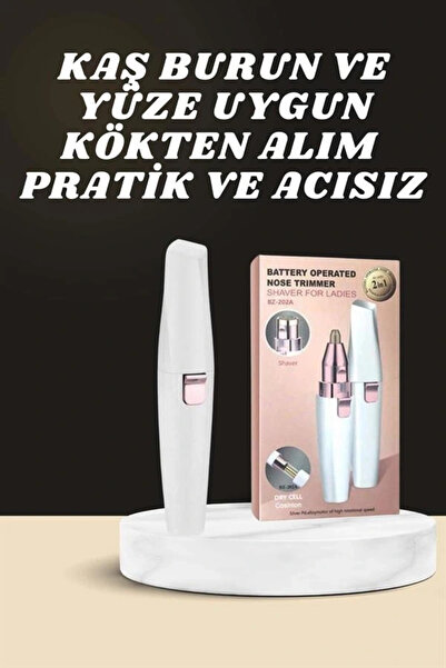 shopwave Kulak Burun ve Yüz Epilasyon Aleti ve Yüz Masaj Aleti İkili Cilt Bak...