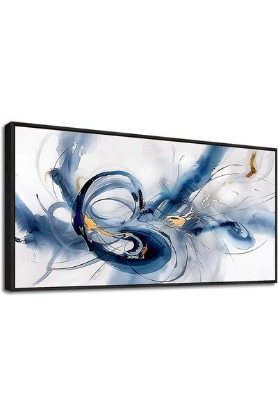 Emoda home Trove لوحة فنية تجريدية جدارية 120×60 سم - لوحة قماشية بسيطة لديكو...