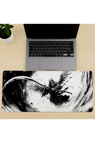 MO DOU 90x40 XXL Oyuncu Mousepad Özel Desenli Kaymaz Tabanlı Geniş Gaming Mas...