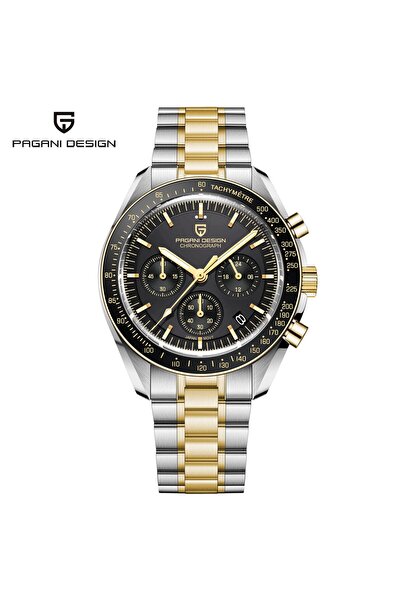 Pagani design PD-1701 Speedmaster Moonwatch 40mm VK63 Kronograf Kuvars Saat S...