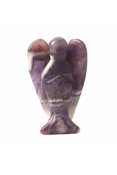 craftmystic Figurină de înger din cristal vindecător de ametist de 5 cm - scu...