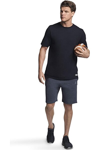 Pure Infinity Men’s 100% Cotton Crew Neck Basic T-Shirt – Black