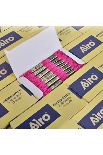 Gerenic Embroidery thread, 5 strands, 211, 3743, 777, 3713. Airo 967