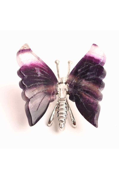 craftmystic Figurină Fluture Fluorit Curcubeu - Claritate și Echilibru