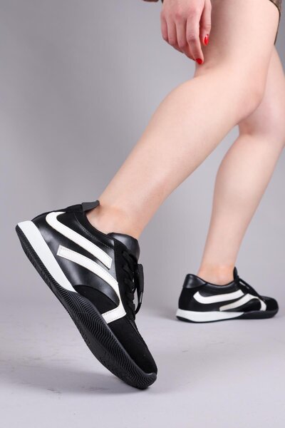 Birikon Adidași ORSA Skin Suede cu secțiuni NEGRU