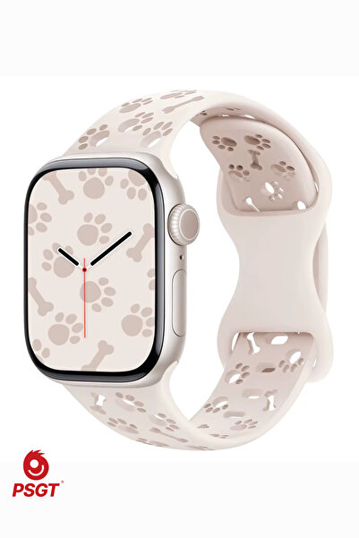 PSGT Silikon Kayış Apple Watch Seri10/11(42)mm9/8/7/6/5- 38-40-41 mm Nefes Al...