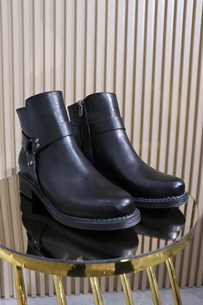 DERİ KABUSU Women's Boots with Three Belt Buckles 189