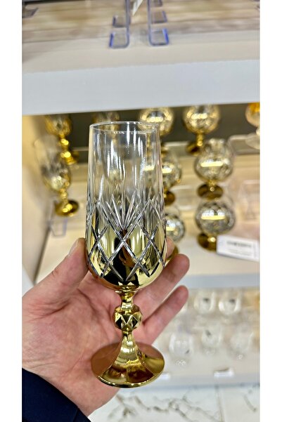 Vakıf home Bohemia Kristal Titanyum El İşi Kahve Yanı Su Bardağı