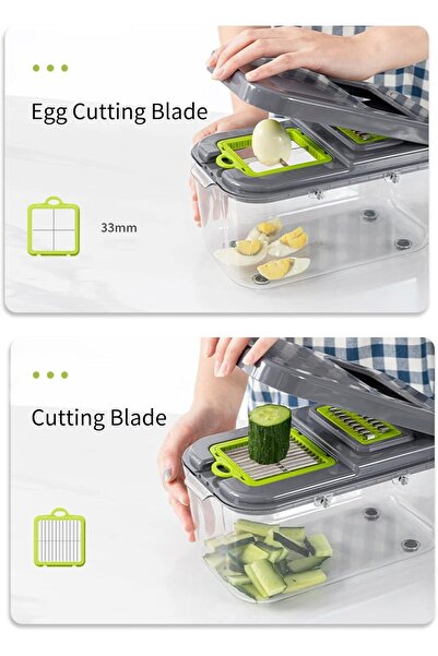 EACAM 22-in-1 Multi-function Manual Vegetable Chopper