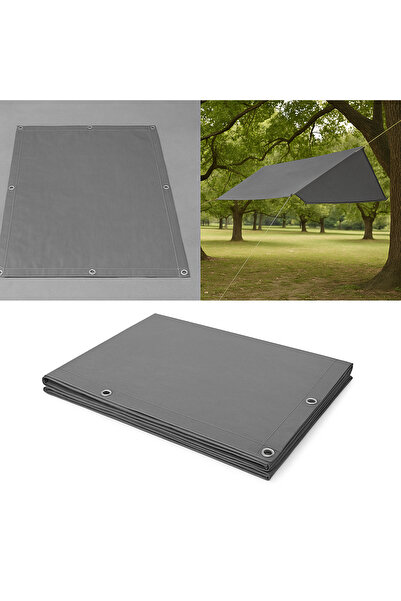 içel çadır 2X3 Kuşgözü Kapsüllü Zemin Matı Ve Gölgelik Kamp ve Çadır Brandası- Su Geçirmez - 230 gr / m²