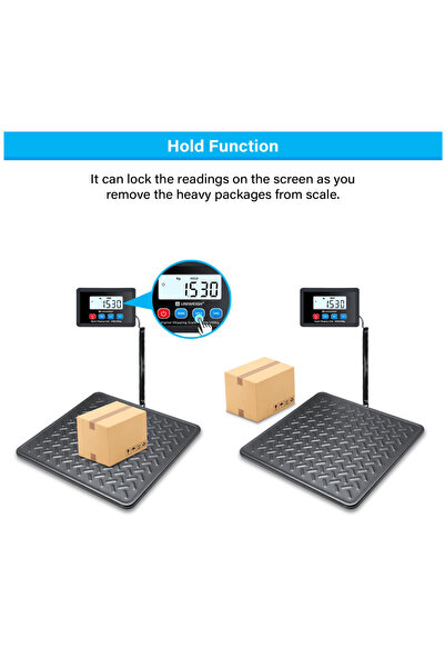 Uniwet UNIWEIGH Postal Scales, 440 lbs x 10 g Digital Postal Scale 200Kg