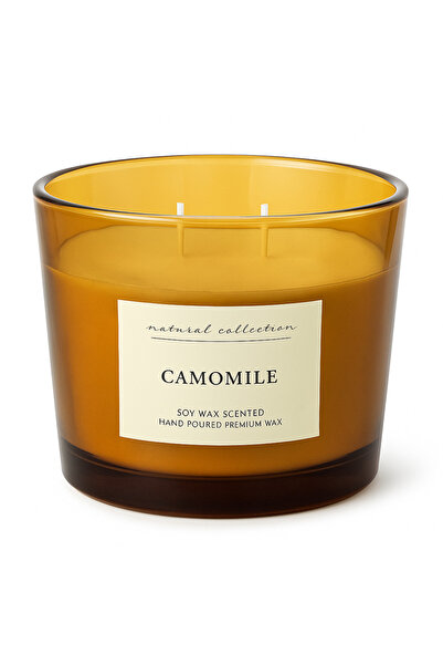OEM Premium scented candle “Camomile” – 100% natural soy wax, 32h burning time, 10 x 10
