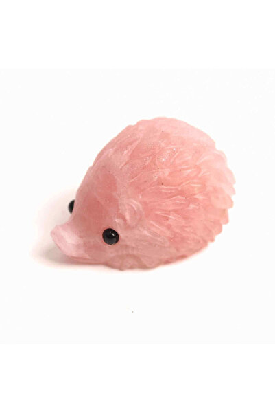 craftmystic Figurină Arici din Cuarț Roz 4 cm - Vindecare emoțională și iubire