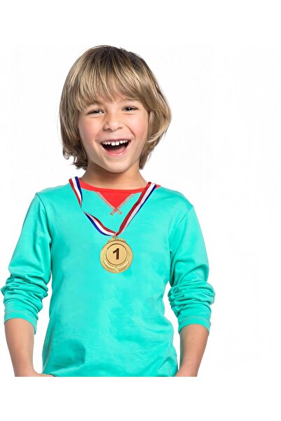 Beytor 3 Pcs Number Medals Metal Gold Silver Bronze with Ribbon 2 inches