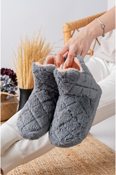 White Style Moda Kadın Ev Botu Ev Patiği