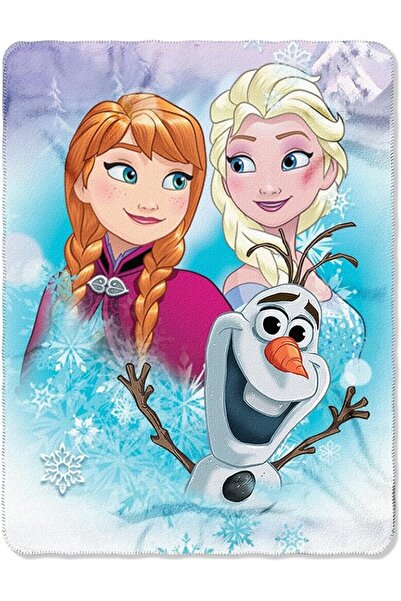 Generic بطانية صوفية بطبعة "رحلة ثلجية" من ديزني فروزن، مقاس 45 × 60 بوصة، مت...