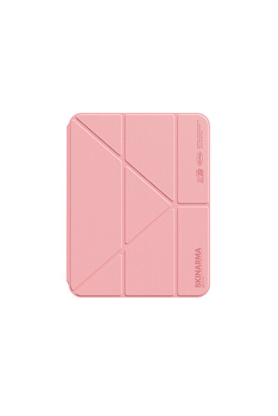 Skinarma iPad Air 11 2025 M3 Compatible Case with Pen Holder, Transparent Back, Stand, Magnetic Zeta Case, Pink