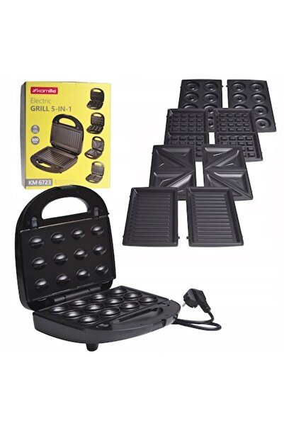 Kamille Aparat de gătit sandwich-uri KM-6723 5 în 1, plăci antiaderente, 800 W