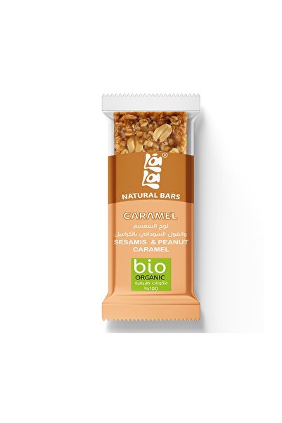 Lala Bars Sesame and peanut with caramel bar Organic x16pcs