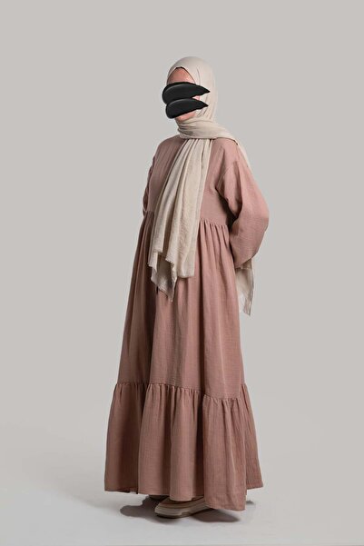 Emare Φόρεμα μουσελίνας με κουμπιά σε όλο το μήκος