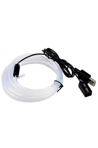BZRSH Car ambient LED lights RGB, USB connection with wired remote, 2 meters,