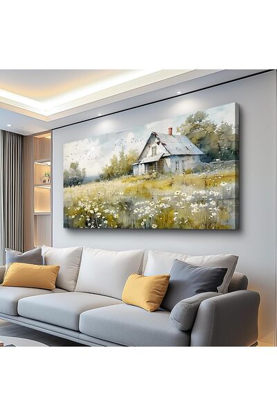 Emoda home Trove لوحة فنية جدارية لمنظر طبيعي لمزرعة ريفية (60×120 سم) – قماش...