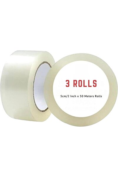 Promass 3 لفات من شريط التغليف الشفاف ميراكل (5 سم × 50 مترًا) شديد التحمل