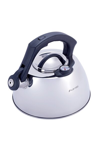 Kamille Fierbător cu fluierat, oțel inoxidabil, termometru, 3L, inducție