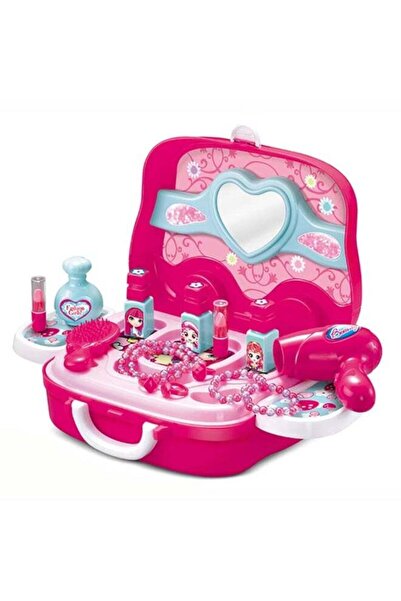 TOY GARDEN 20-Piece Girls Makeup Toy Set Play Vanity Dressing Table