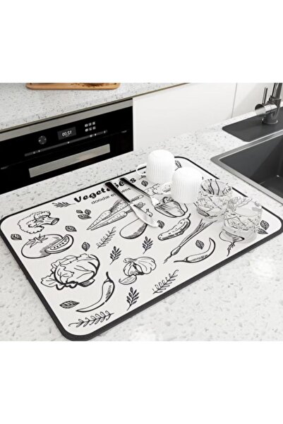 topbazar Absorbent kitchen mat, non-slip, quick-drying, 40x60 cm