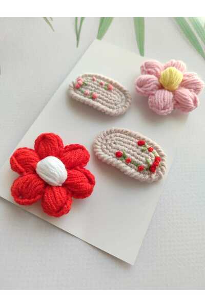 Hand Mother's Since 2024 Newborn Baby Hair Clips Set of 4, Hairless Baby Hair...