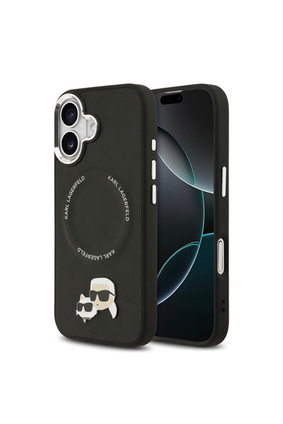 Karl Lagerfeld iPhone 17 Uyumlu Kılıf Lisanslı M-safeli Metal Kamera ve Buton...