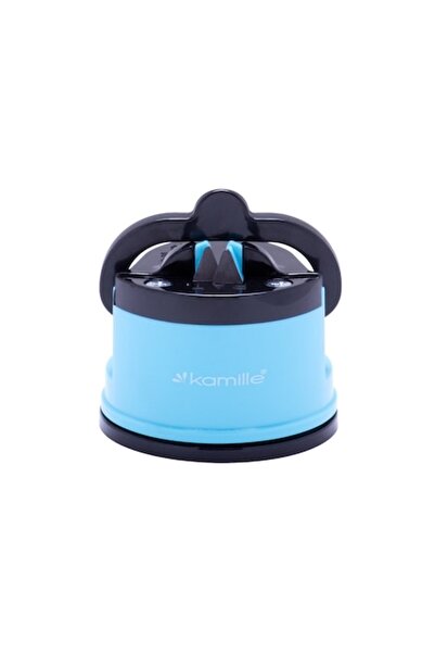 Kamille Ascuțitor de cuțite KM-5701, antiderapant, 6x7x5 cm, gri