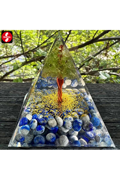 OEM Piramida de Orgonit și Lapis Lazuli „Arborele Vieții” | Atrage Bunăstarea...