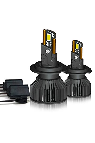 OEM Σετ 2 λαμπτήρων LED H7 T55 Mini, 180W, Canbus, 60mm, 23000Lm, 6000K, +400%