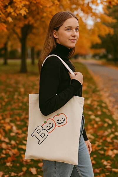 Fun Life Boo Embroidered Halloween Halloween Tote Bag