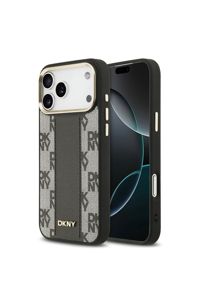 Dkny iPhone 17 Pro Max Uyumlu Kılıf Orjinal Lisanslı M-safeli 3D Yazılı Check...
