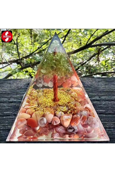 OEM Οργονίτη και Κόκκινη Πυραμίδα από Χαλαζία "Δέντρο της Ζωής" | Θεϊκή Αγάπη...