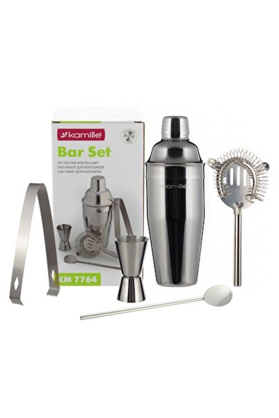 Kamille Set barman KM-7764, oțel inoxidabil, 5 piese, 550 ml