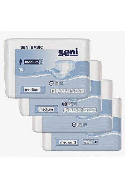 Seni Pachet 4 x Scutece Basic M - 120 buc