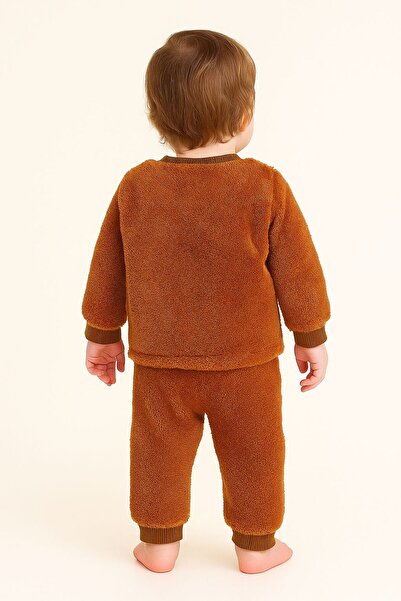 Oz Baby Big-Toe Teddy Bear Unisex Winter New Season Baby and Child Fleece Plush Set (1-4 Years)