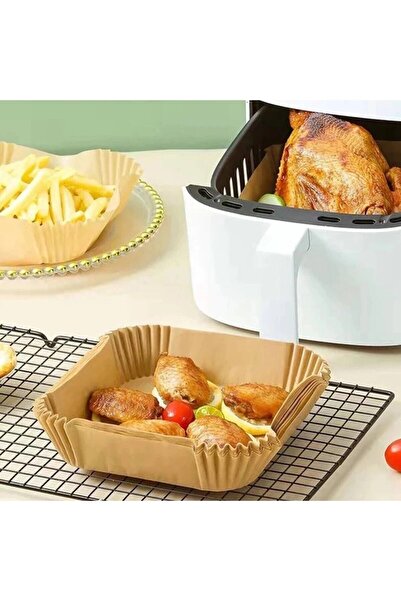 Kiesa Airfryer Baking Paper, Air Fryer Baking Paper 50 Pieces Square