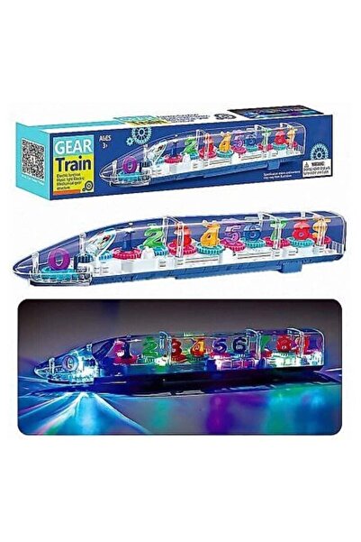 TOY GARDEN Transparent 3D Train 360° Rotation Sound & Light Toy for 2-5 Years