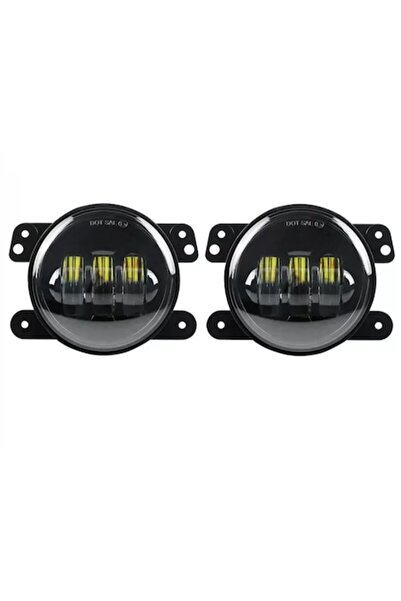 BZRSH Set de 2 proiectoare de ceață LED pentru Dacia/Renault/Nissan, lumină albă, 98mm, 30W, H11,