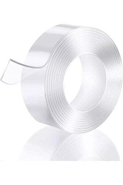 Promass شريط لاصق سحري - قابل للغسل ومقاوم للماء، مصنوع من الأكريليك الشفاف مزدوج الجوانب