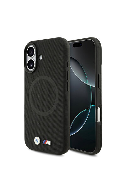 BMW iPhone 17 Uyumlu Kılıf Lisanslı M-safeli Metal Logolu Delikli M Dizayn De...
