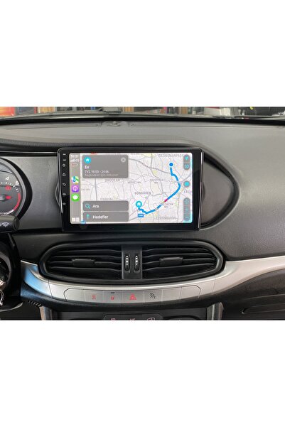 Mat FİAT EGEA Uyumlu KABLOSUZ CARPLAY ANDROİD MULTİMEDYA EKRAN KAMERA6/128 rem önkayıt hediye